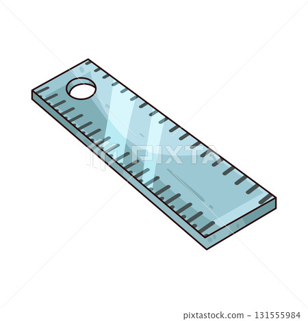illustration of Metal Ruler illustration of Metal Ruler 131555984