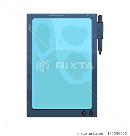 illustration of E Notebook illustration of E Notebook 131556035