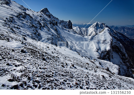 Winter Yatsugatake mountain range, Yokodake Daidoshin and Amidadake, Southern Alps mountain range Winter Yatsugatake mountain range, Yokodake Daidoshin and Amidadake, Southern Alps mountain range 131556230