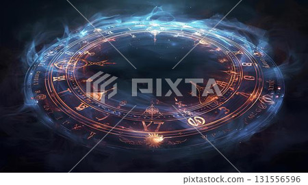 Background material_magic circle 131556596