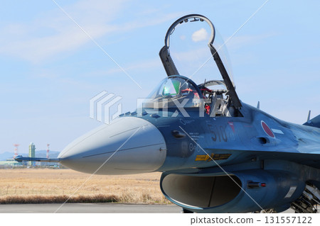 Air Self-Defense Force F-2 fighter jets on the tarmac Air Self-Defense Force F-2 fighter jets on the tarmac 131557122