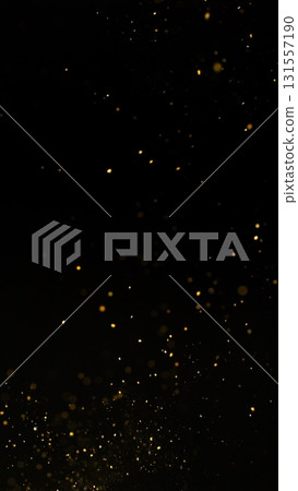 Freeze Motion Shot of Golden Glitter Background Isolated on Black Freeze Motion Shot of Golden Glitter Background Isolated on Black 131557190