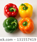 Fresh colorful bell peppers assortment 131557419