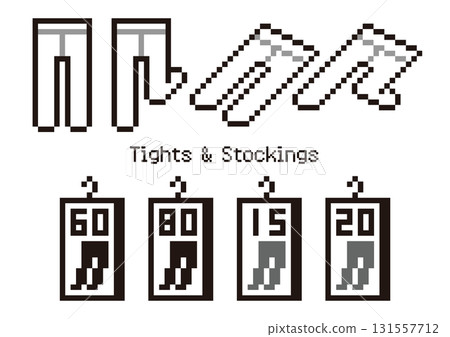 Tights and stockings pixel art set Tights and stockings pixel art set 131557712