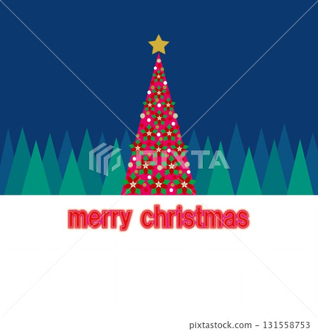 Merry Christmas Merry Christmas Christmas tree Christmas poinsettia 131558753