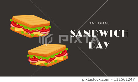 sandwich day food poster design. sandwich day food poster design. 131561247