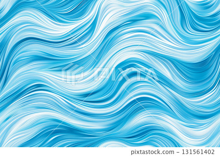 Abstract shiny bright blue and white waves banner design background 131561402