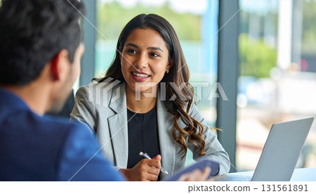 Exchange of opinions at a meeting 131561891