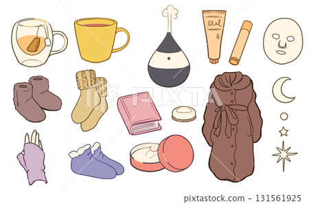 冬天, 女孩, 可愛, 室內, 雜貨, 蓬鬆, 可穿戴, 毛毯, 睡衣, 131561925