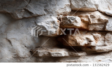 Close-up view of a textured stone surface 131562429