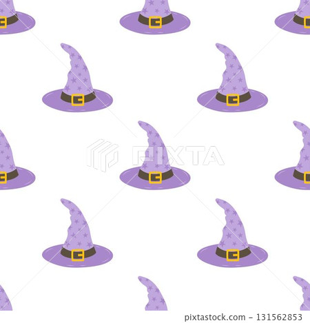 witch hat halloween seamless pattern 131562853