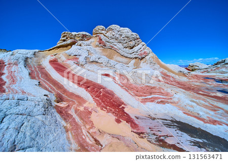 White Pocket Sandstone Layers and Swirling Rock Patterns Vermilion Cliffs Arizona 131563471