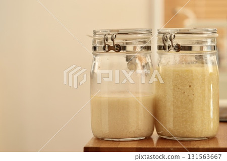 Homemade shio koji and lemon shio koji in the kitchen 131563667