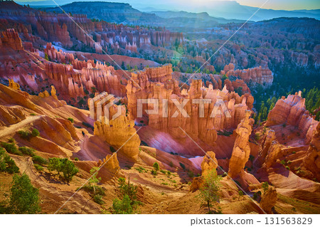 Sunrise Light on Thor's Hammer Hoodoos and Trails Bryce Canyon National Park Sunrise Light on Thor's Hammer Hoodoos and Trails Bryce Canyon National Park 131563829