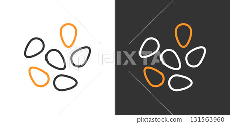 芝麻雙色線圖標 芝麻雙色線圖標 131563960