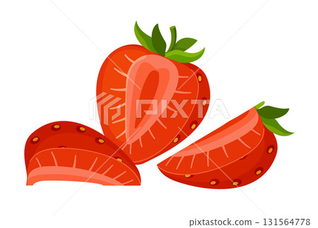 strawberry, fruit, vector 131564778