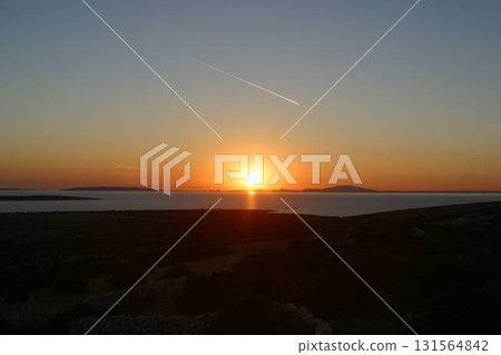 Sundown, Adriatic sea, Croatia Sundown, Adriatic sea, Croatia 131564842