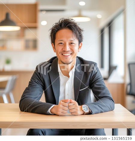 Smiling confident businessman 131565159