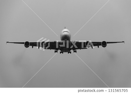 從正面拍攝的飛機照片 131565705