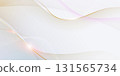 Abstract soft white, gold wave line pattern and texture on light gray gradient background. Vector element smooth line design. Digital technology concept for luxury business template, banner background 131565734