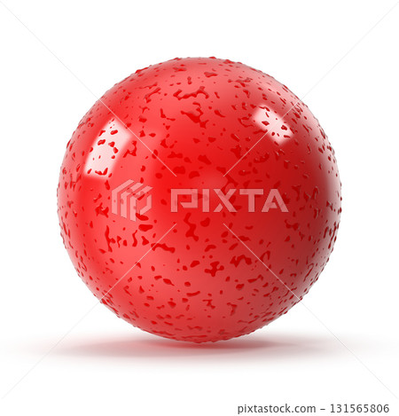 Glossy red sphere with surface texture Glossy red sphere with surface texture 131565806