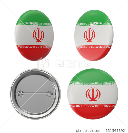 Iranian flag badges patriotic button collection Iranian flag badges patriotic button collection 131565892