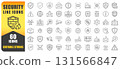Security Line Icons Vector Set. A Collection Of 60 Thin Line Editable Stroke Icons Representing Safety, Privacy, Protection, Locks, Alerts, And Shields. Perfect For Security Systems, Cyber Protection. 131566847