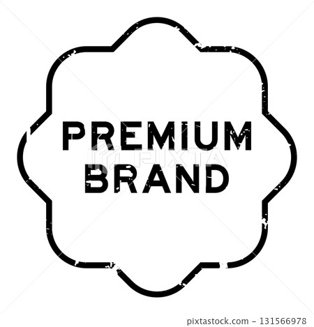 Grunge black premium brand word square rubber seal stamp on white background Grunge black premium brand word square rubber seal stamp on white background 131566978