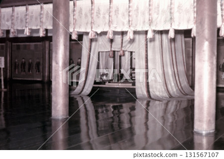 Old photo from 1956, inside the Shishinden Hall of the Kyoto Imperial Palace Old photo from 1956, inside the Shishinden Hall of the Kyoto Imperial Palace 131567107