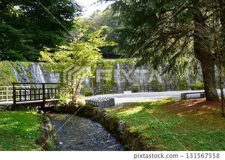 山中湖花卉公園:明神瀑布與清流之鄉潺潺溪流 山中湖花卉公園:明神瀑布與清流之鄉潺潺溪流 131567558
