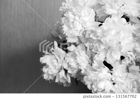 Big white aromatic peony flowers Big white aromatic peony flowers 131567702