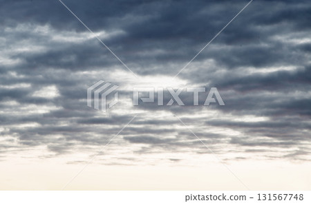 Bright clouds in the evening sky 131567748