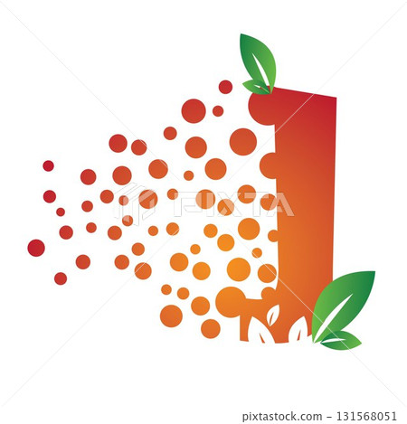 Letter J juice logo bubbles Letter J juice logo bubbles 131568051