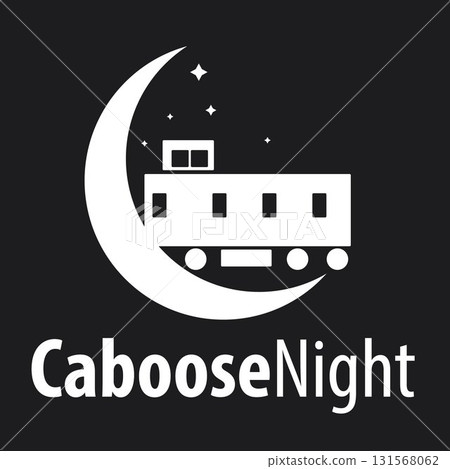 Caboose under moon and stars Caboose under moon and stars 131568062