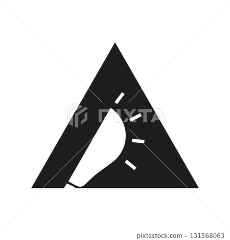 Modern bulb logo with letter A Modern bulb logo with letter A 131568063