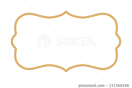 Golden ornamental realistic 3d frame. Oriental style Islamic windows, Indian border, decorative element, morocco shapes. Vector illustration for invitation, greeting card, decorative design Golden ornamental realistic 3d frame. Oriental style Islamic windows, Indian border, decorative element, morocco shapes. Vector illustration for invitation, greeting card, decorative design 131568598