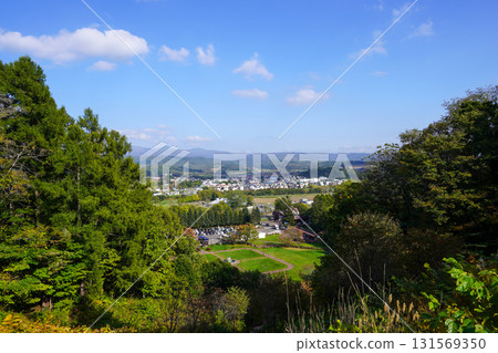 View from the observatory of the balloon park 131569350