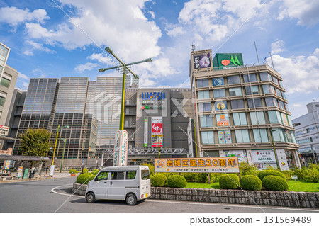 Iwatsuki Ward Office building and surrounding streets in Saitama City, Saitama Prefecture 131569489