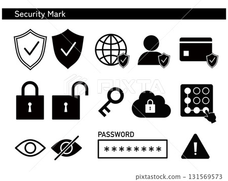 Various security image icons 131569573