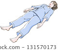 接受健康檢查/身體檢查的年輕女性_睡姿 131570173