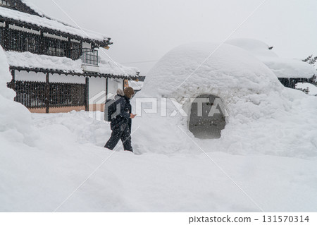 Winter Kamakura Snow Hut in Yamagata, Japan Winter Kamakura Snow Hut in Yamagata, Japan 131570314