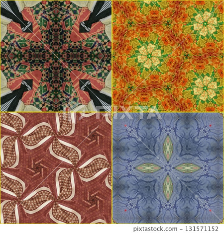 Embroidery design. Specially made for stitch work or printing on cloth, dress, carpet, shawls, pillowcase, curtain, wall covering, floor mat etc. Mixed motifs collected from Indian and Chinese culture 131571152