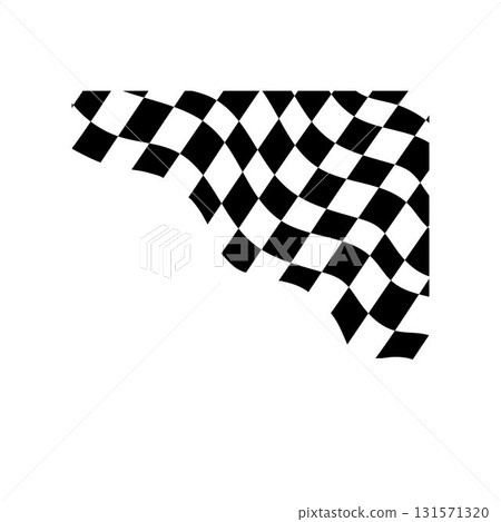 racing flag finish flag Checkered Flag Corner Element  131571320