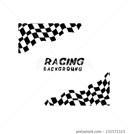 racing flag finish flag Checkered Flag Corner Element racing flag finish flag Checkered Flag Corner Element 131571323