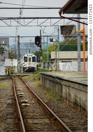 Scenery of Joshin Dentetsu Joshu Tomioka Station in Tomioka City, Gunma Prefecture 131571423