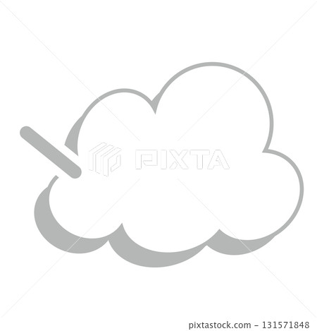 Simple speech bubble illustration - Fluffy 131571848