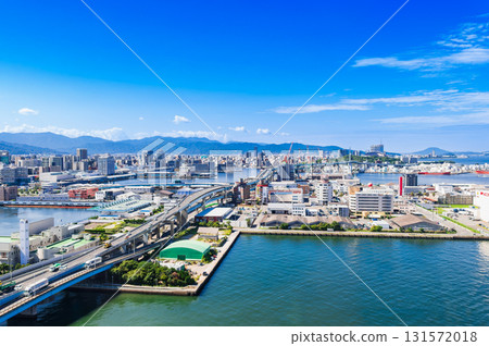Fukuoka Bay Area viewed from Hakata Port Tower 131572018