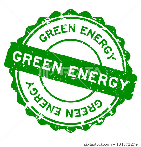 Grunge green energy word round seal stamp on white background Grunge green energy word round seal stamp on white background 131572279
