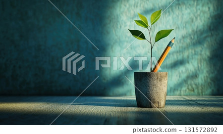 Young Plant  Pencil Growth  Ideas. 131572892