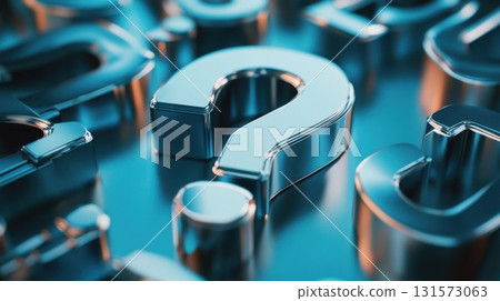 Metallic Question Mark Enigma. 131573063